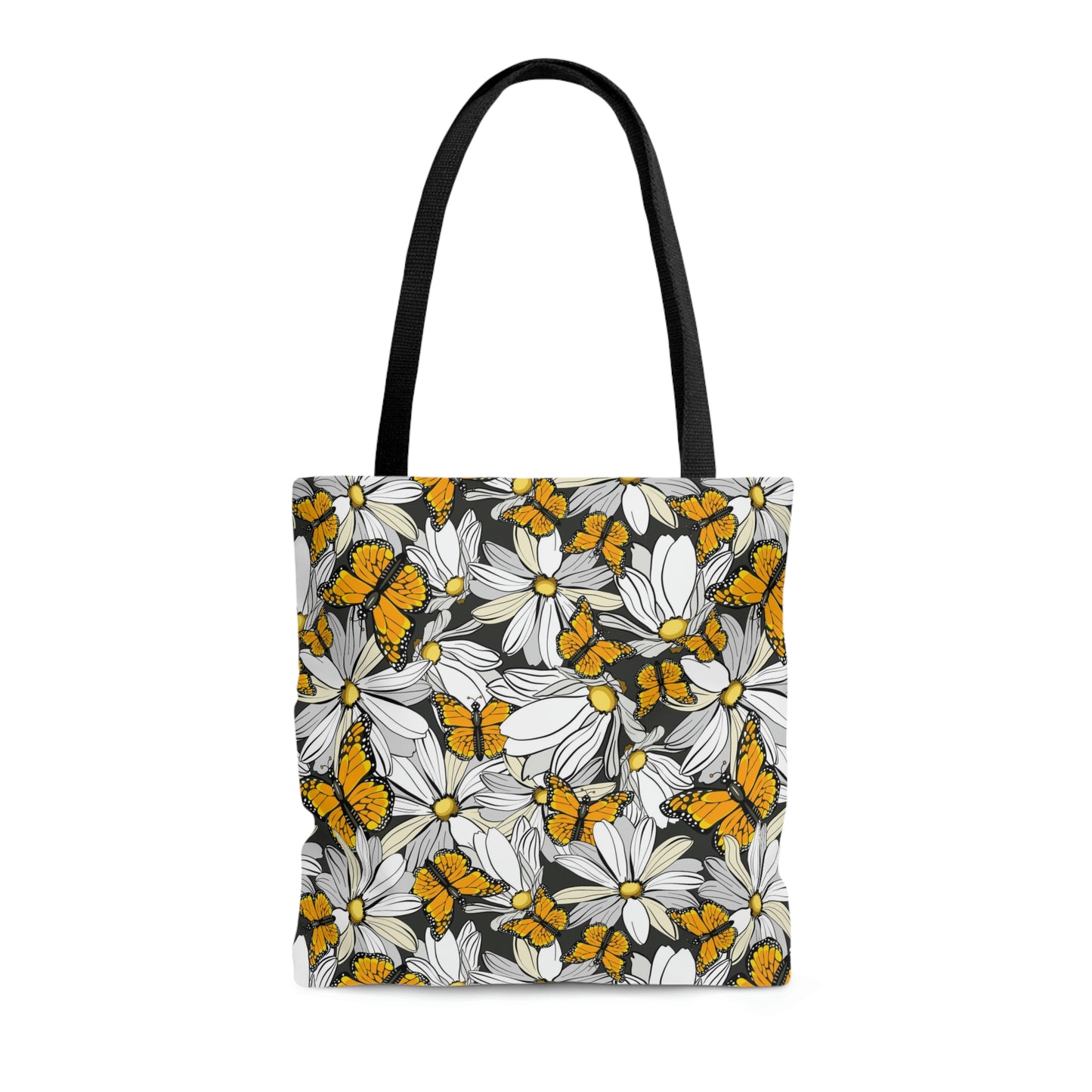 Monarch butterfly Tote Bag. White flowes and butterflies bag. Plant milkweed and save the monarch butterflies.