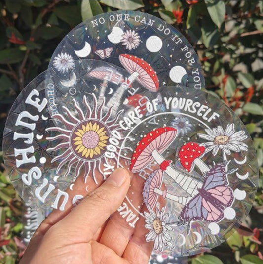 2 Mystery Sun Catcher Stickers